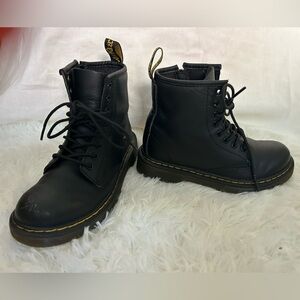 Big girls Dr. Martens Black Lace-Up Boots